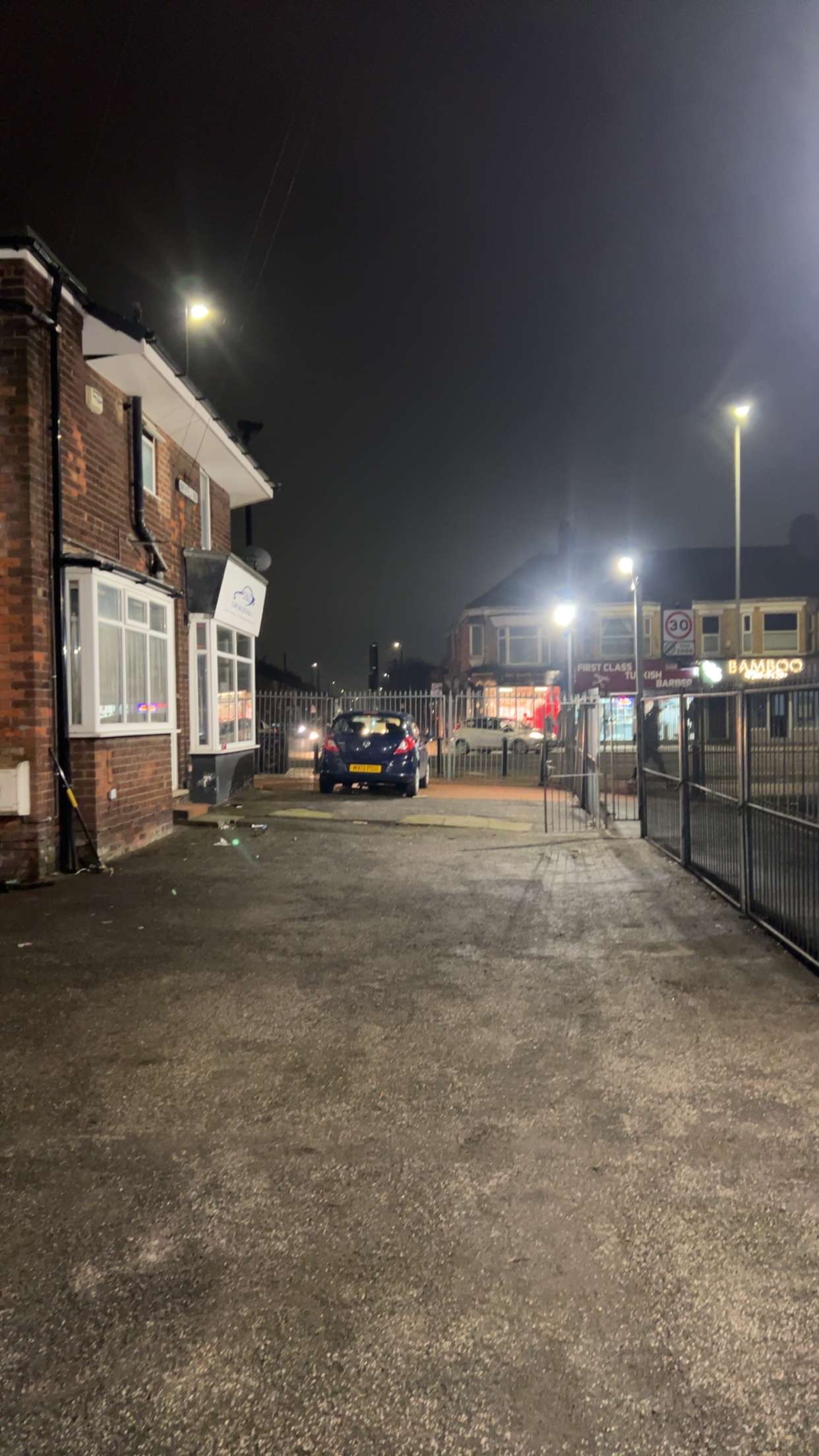 Site lighting installation